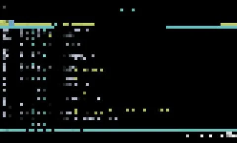 Cyberspace glitch pattern on dark background Stock Illustration