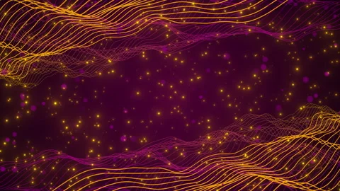 Cyberspace glowing particles technology and network for science innovation Stock Footage 343502002