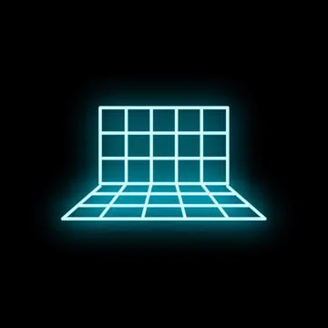 Cyberspace grid graphic representing digital technology and future 스톡 일러스트