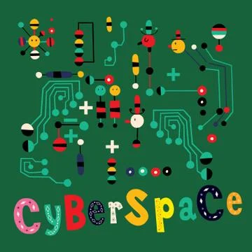 Cyberspace Stock Illustration