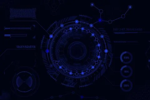 Cyberspace illustration. Digital innovation.  Stock Illustration