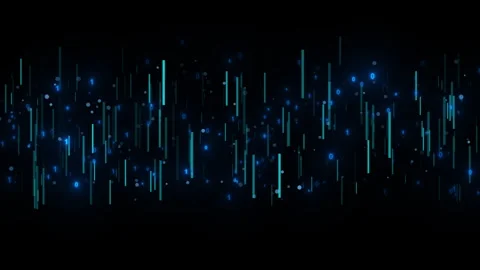 Cyberspace Moving Particles Security Database Matrix Futuristic Digital Stock Footage 348192286