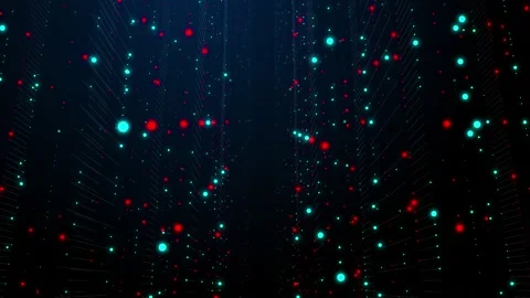 Cyberspace Nodes Animation 3 Stock Footage 150190457