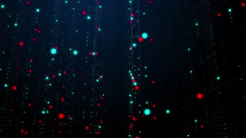 Cyberspace Nodes Animation 4 Stock Footage 150190393