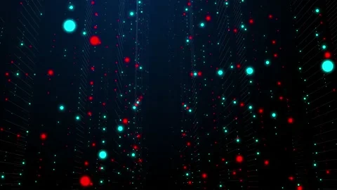 Cyberspace Nodes Animation 5 Stock Footage 150190322