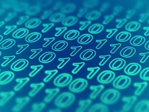 Cyberspace or big data concept. Data protection: secure information transfer. Stock Illustration