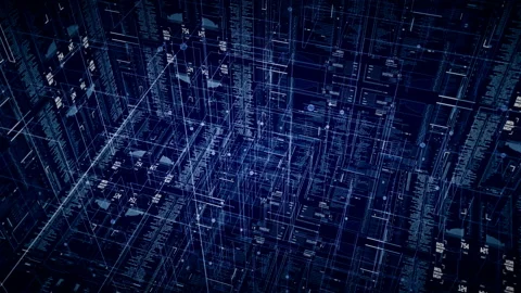 Cyberspace.HUD SciFi user interface. Stock Footage 106587657