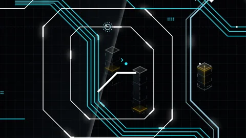 CyberTech FUI: Data Grid Military - 4K Broadcast 16:9 Stock Footage 335866126