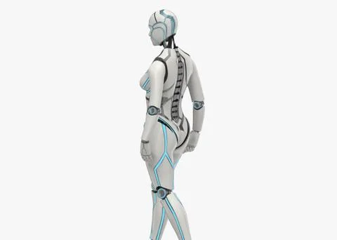 Cybor_female04 Stock Illustration