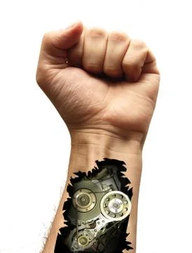 Cyborg arm Stock Photos