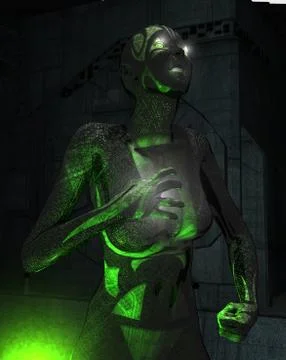 Cyborg assassins Stock Illustration