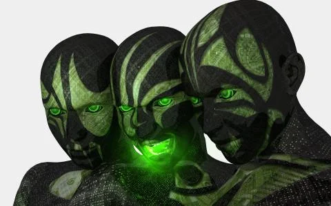 Cyborg assassins 스톡 일러스트