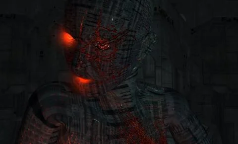 Cyborg assassins Illustrazione stock