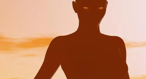 Cyborg being Stock-Illustration