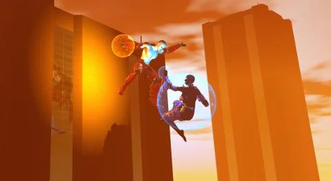 Cyborg being 스톡 일러스트