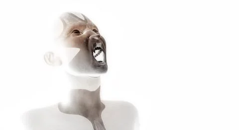 Cyborg being 스톡 일러스트