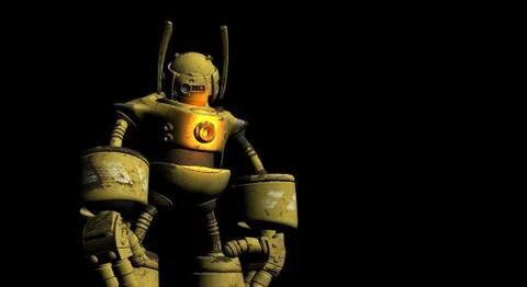 Cyborg being Stock-Illustration