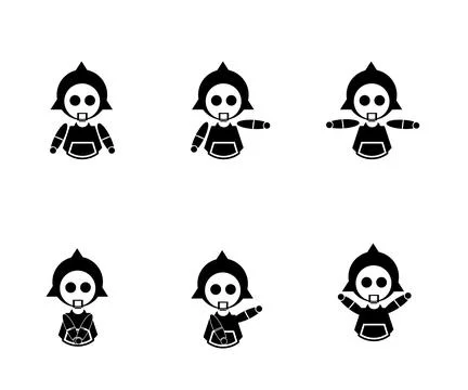 Cyborg Character Vector Illustration Stock Illustration