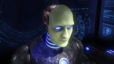 Cyborg Construction 01 Stock Footage 240946146