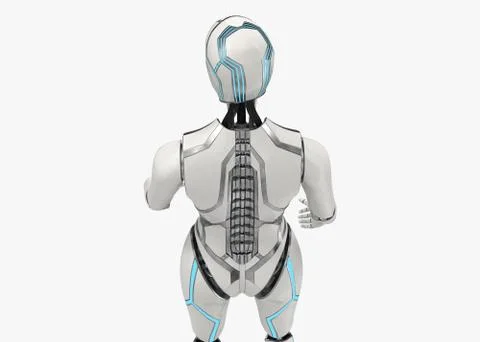 Cyborg female010 Stock Illustration
