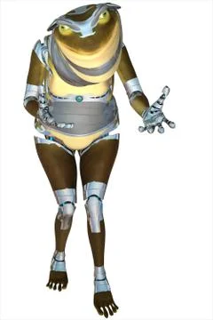 Cyborg frog Stock Illustration