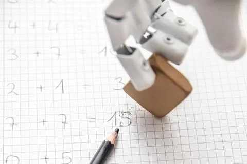 Cyborg hand of an autonomous roboter Foto stock
