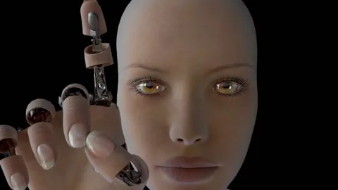 Cyborg Hand Video stock 121228253