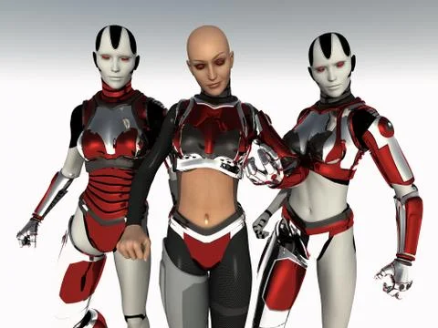 Cyborg Illustrazione stock