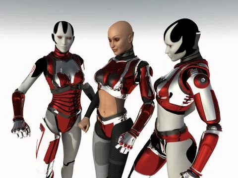 Cyborg Stock Illustration