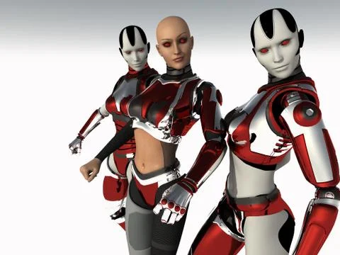 Cyborg Stock Illustration