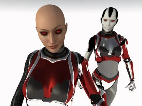 Cyborg Stock Illustration