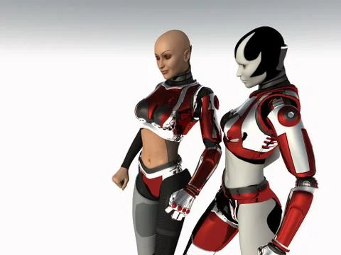 Cyborg Stock Illustration