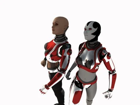 Cyborg Stock Illustration