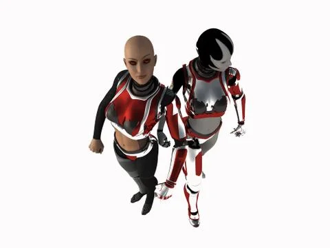 Cyborg Illustrazione stock