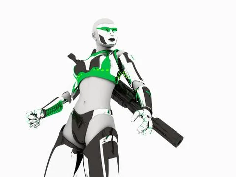 Cyborg Stock-Illustration