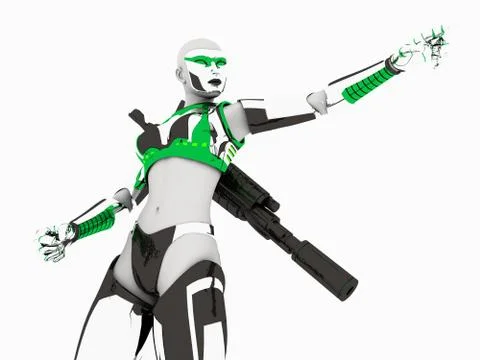 Cyborg Stock-Illustration