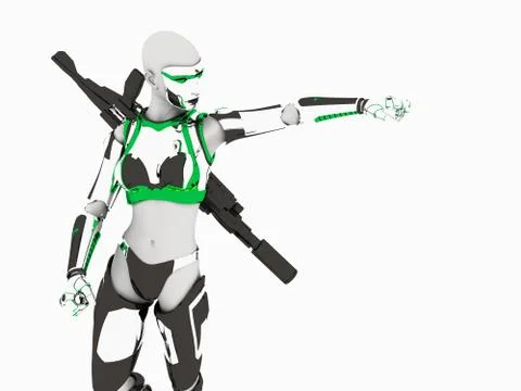 Cyborg Stock-Illustration