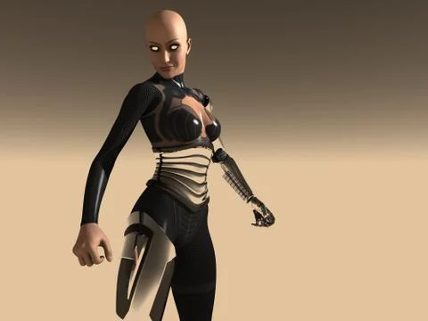 Cyborg Illustrazione stock