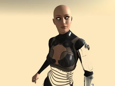 Cyborg Stock Illustration