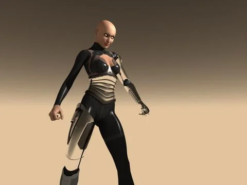 Cyborg Illustrazione stock