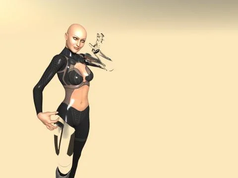 Cyborg Stock-Illustration