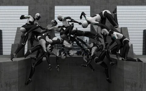 Cyborg Illustrazione stock