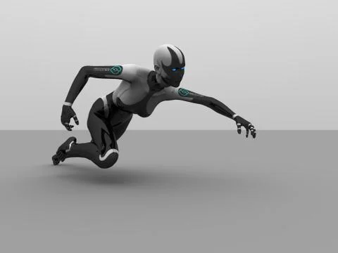 Cyborg Stock Illustration