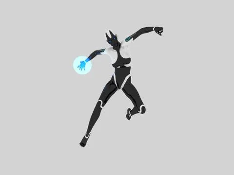 Cyborg Stock Illustration