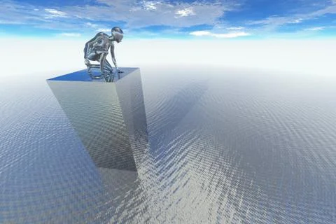 Cyborg Stock Illustration