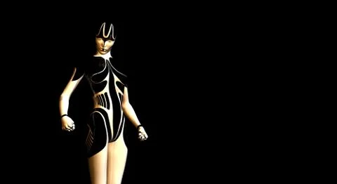 Cyborg Stock Illustration