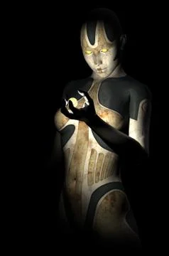 Cyborg Stock Illustration