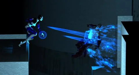 Cyborg Stock Illustration