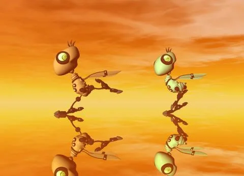 Cyborg Illustrazione stock