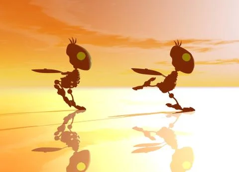 Cyborg Stock Illustration